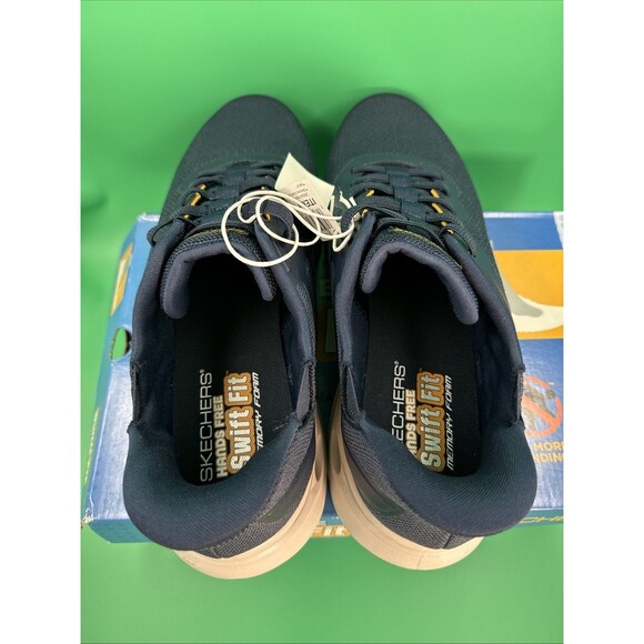 Skechers Swift Fit Hands Free Sneakers Men’s 13 Navy Memory Foam Shoes New main image 14
